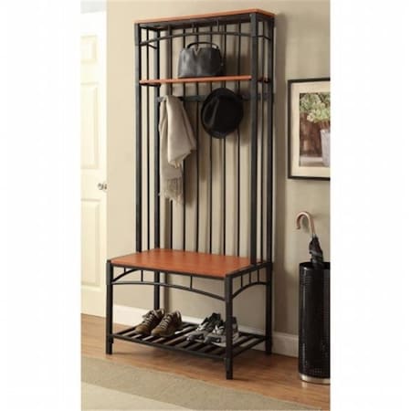 4D Concepts 4D Concepts 159313 72 x 30 x 17.7 in. Boltzero Entry Hall Tree Bench 159313